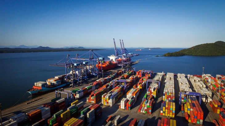 A TCP administra o Terminal de Contêineres de Paranaguá. Foto: Divulgação.
