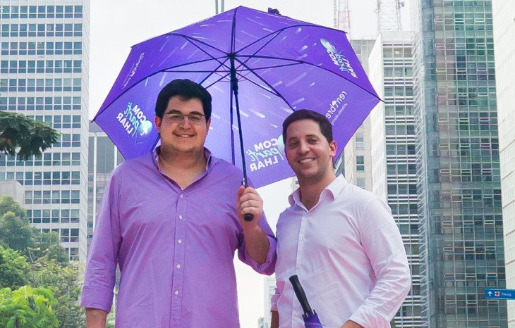 Nathan Janovich e Freddy Marcos, fundadores da Rentbrella. Foto: Divulgação.
