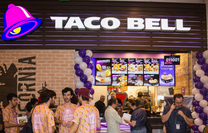 A Taco Bell conta com 20 unidades no Brasil. Foto: Divulgação.