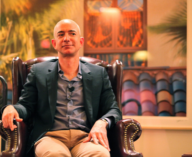 Jeff Bezos, o CEO da Amazon.