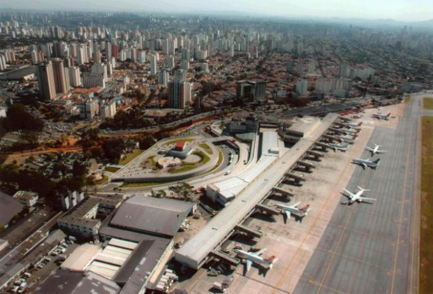 O Aeroporto de Congonhas implantou um sistema para controlar o acesso à rampa. Foto: Divulgação.