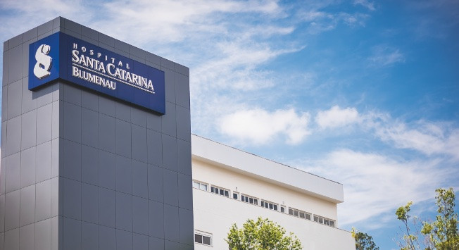 O Hospital SC Blumenau contratou a Sercompe para um projeto de modernização tecnológica. Foto: Divulgação.
