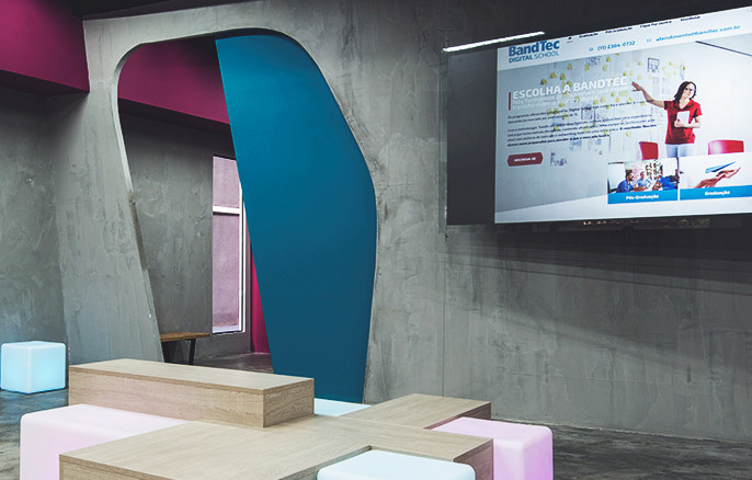 A BandTec Digital School é uma faculdade de tecnologia localizada na cidade de São Paulo. Foto: Divulgação.