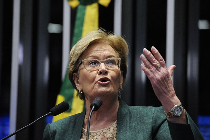 Ana Amélia Lemos no Senado. Foto: Agência Brasil.