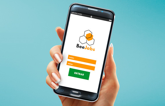 A Bee Jobs lançou um app que possibilita ao usuário acessar as melhores vagas de emprego. Foto: Divulgação.
