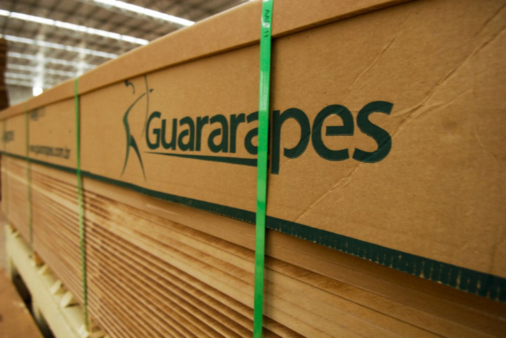 Painéis de MDF da Guararapes. Foto: Divulgação.