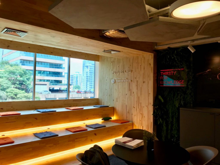 A Thomson Reuters patrocina o espaço Future Law Innovation Center. Foto: Divulgação.