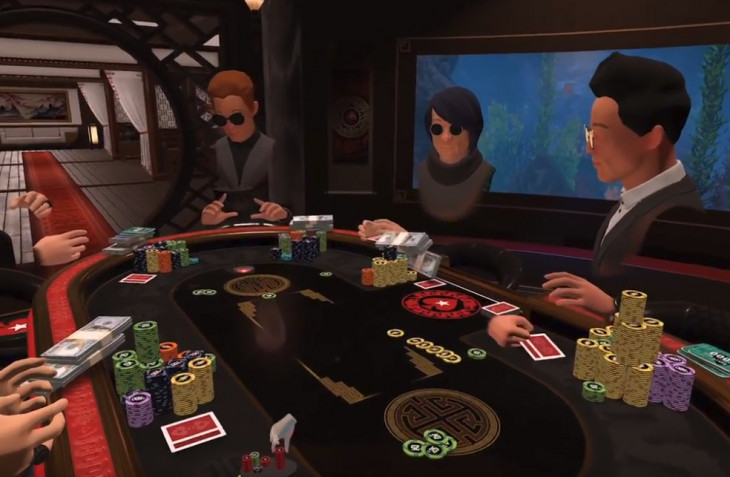 O PokerStars VR dará aos jogadores a possibilidade de lidar com fichas e cartas como no mundo real. Foto: Reprodução/Youtube.