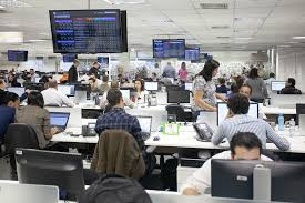 Funcionários da Atento. Foto: Divulgação.
