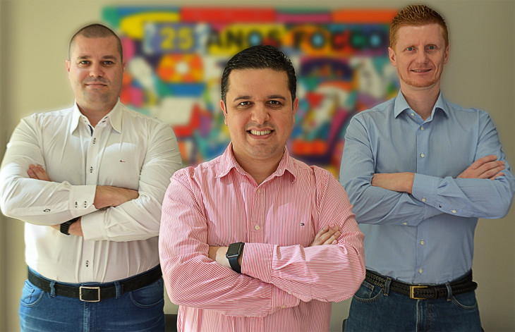 Robson Rizzotto, Leandro Coden e Leandro Schiom os novos diretores da Focco.