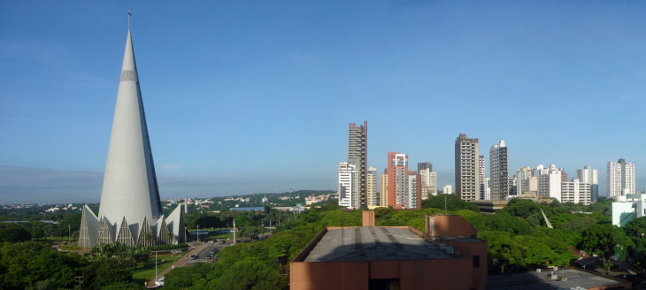Um panorama de Maringá. Foto: Wikipedia.
