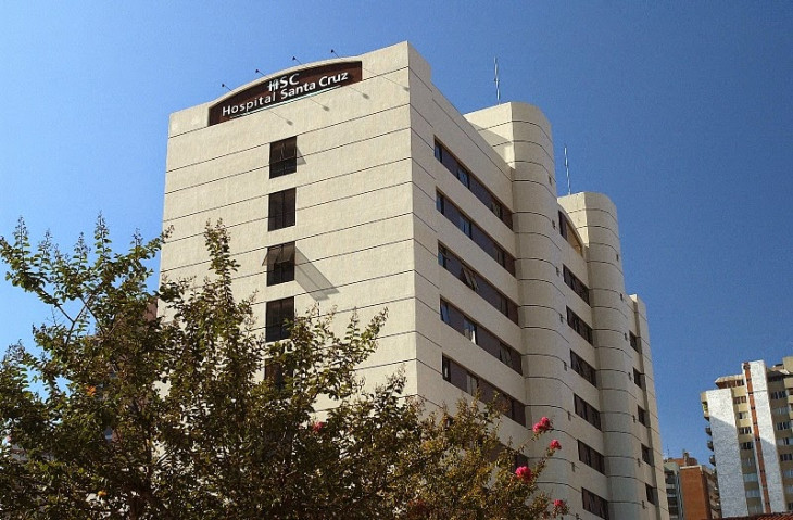 O Hospital Santa Cruz está localizado no bairro Batel, em Curitiba. Foto: Divulgação.