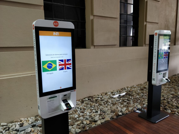 A Sala São Paulo instalou três totens de autoatendimento da startup INTI. Foto: Divulgação.