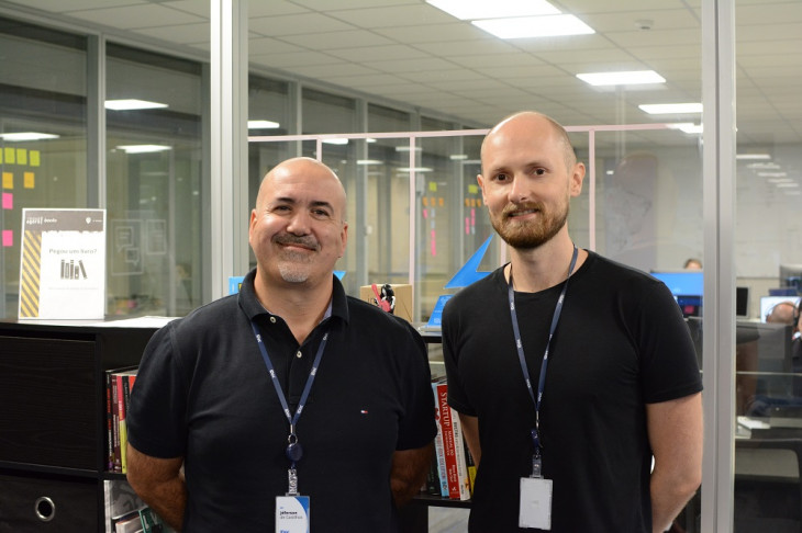 Jéferson de Castilhos e Jaison Niehues, fundadores da 1Doc. Foto: Divulgação.