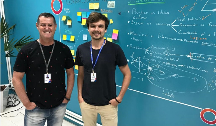 Laudi Bottega e Fernando Batistella, heads de Pesquisa e Inovação da SISPRO.
