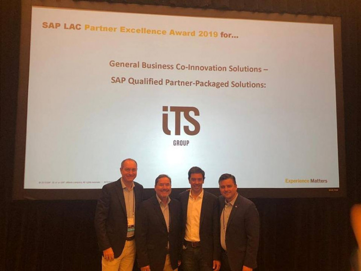 A ITS recebeu o prêmio Parceiro Destaque em Co-inovação com a SAP na América Latina. Foto: Divulgação.
