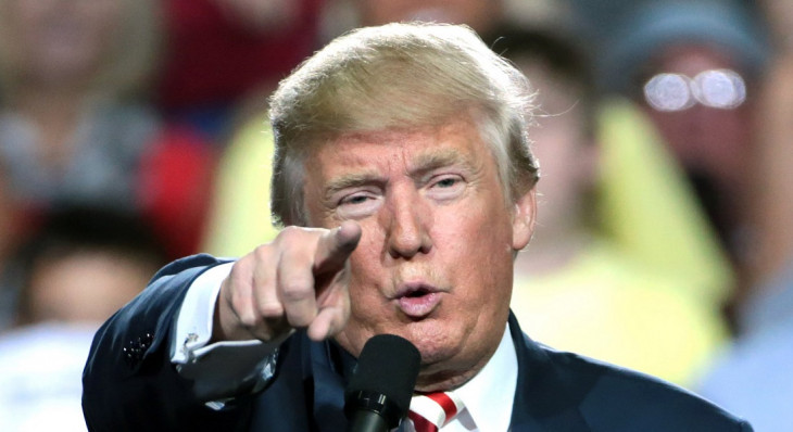 Trump: "Ei você! Você mesmo aí de verde amarelo!". Foto: flickr.com/photos/gageskidmore/