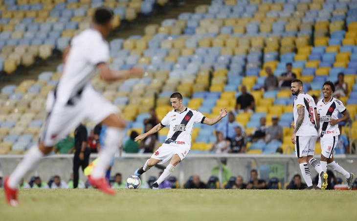 Jogadores do Vasco em jogo no Maracanã. Foto: Rafael Ribeiro/Vasco