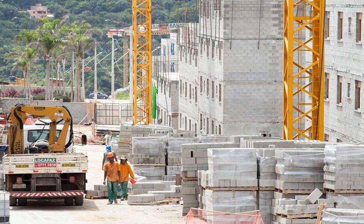 Canteiro de obras da MRV. Foto: Divulgação.
