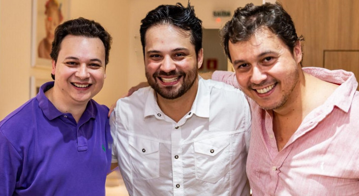 : Fabiano Sandaniel, COO; Rafael Canzani, CTO; e Thiago Mateus, CEO .