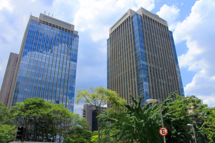 O CEMG possui duas edificações, com 19 andares cada. Foto: Divulgação.