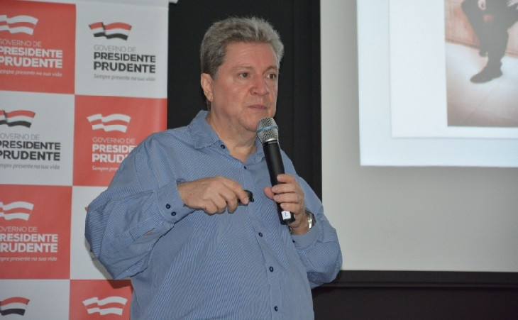 César Rael, durante evento em Presidente Prudente. Foto: Fundação Inova Prudente.