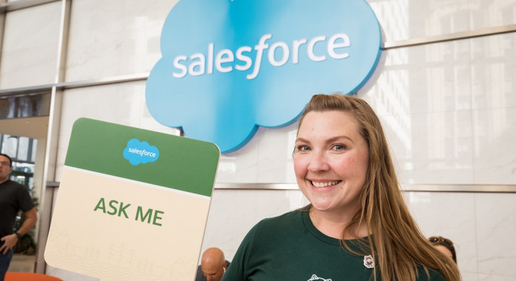 "Quem é a que mais ganha participação de mercado, hein?". Foto: SalesForce.
