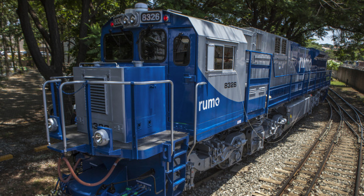 A Rumo administra mais de 12 mil km de ferrovias. Foto: Divulgação.