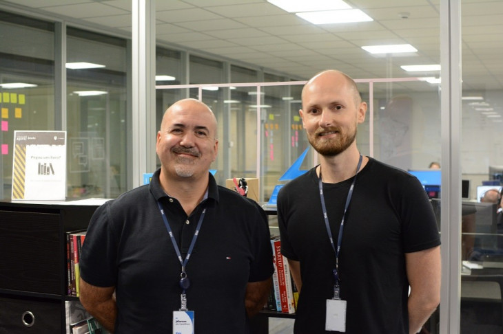Jéferson de Castilhos e Jaison Niehues, fundadores da 1Doc. Foto: Divulgação.
