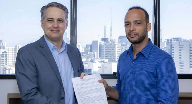 Cleber Piçarro, CEO da Nérus e Melqui Sodré, CEO da Venda.la. Foto: Divulgação.