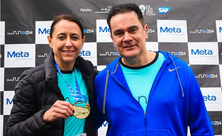 Cristina Palmaka e Telmo Costa. Foto: Clic Run.