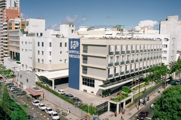 O Hospital Português de Salvador tem 528 leitos e realiza, aproximadamente, 1,6 mil internamentos hospitalares por mês. Foto: Divulgação.