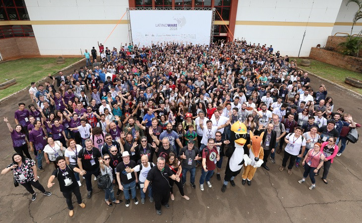 Participantes da edição do ano passado da Latinoware. Foto: KikoSierich PTI.