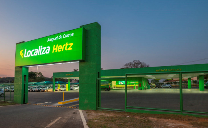 A Localiza conta com 8,8 mil funcionários em 599 unidades. Foto: Divulgação.