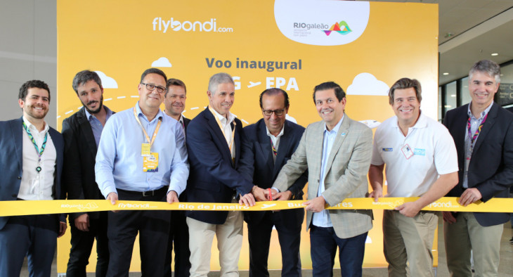 A Flybondi inaugurou na última semana seus voos entre Buenos Aires e Rio de Janeiro. Foto: Divulgação/RIOgaleão.