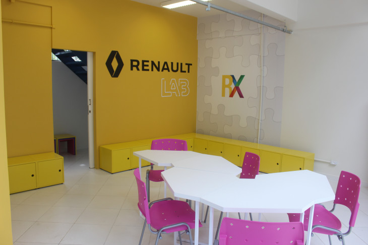 O LAB da UFPR é o quinto espaço de inovação inaugurado pela Renault do Brasil este ano. Foto: Divulgação.