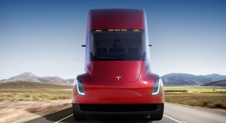 Caminhão da Tesla é talvez o produto mais promissor para o país. Foto: Tesla.
