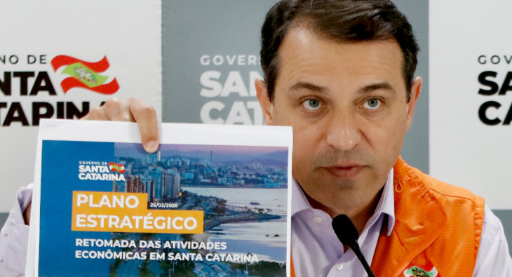 Carlos Moisés, governador do estado de Santa Catarina. Foto: Mauricio Vieira.