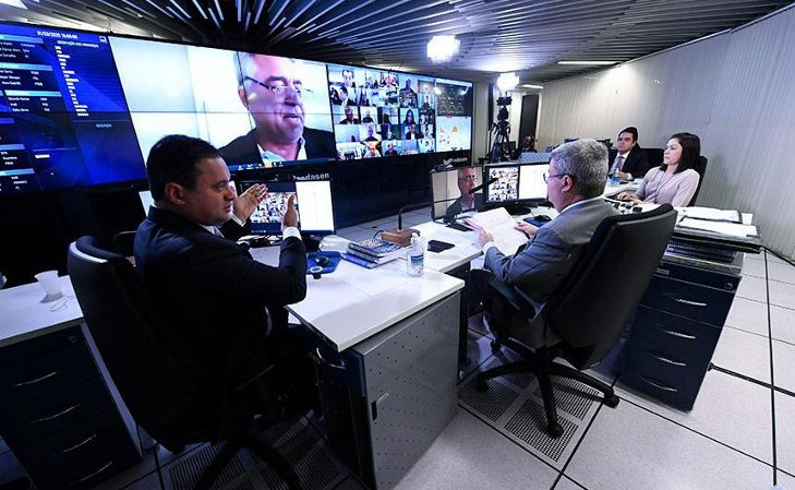 Anastasia tem conduzido as sessões do Senado por videoconferência. Foto: Agência Senado.