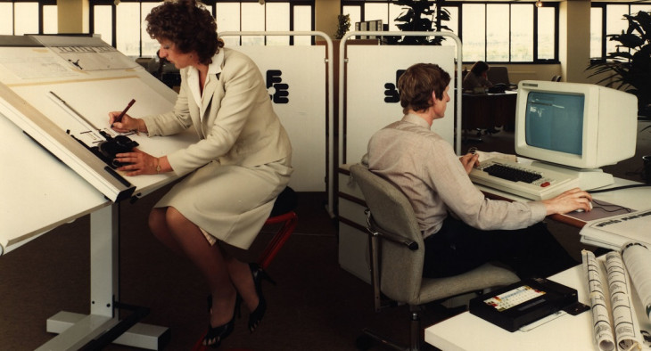 Muita coisa deve mudar nos escritórios das empresas depois do coronavírus. Foto: Tyne & Wear Archives & Museums