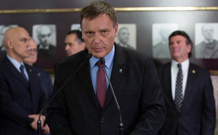Carlos Roberto Fortner, em algum ato em Brasília. Foto: Washington Costa/MDIC