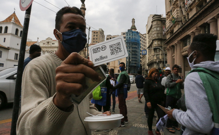Com pandemia, programa Bom Prato fechou acesso às mesas. Foto: Governo do Estado de São Paulo.