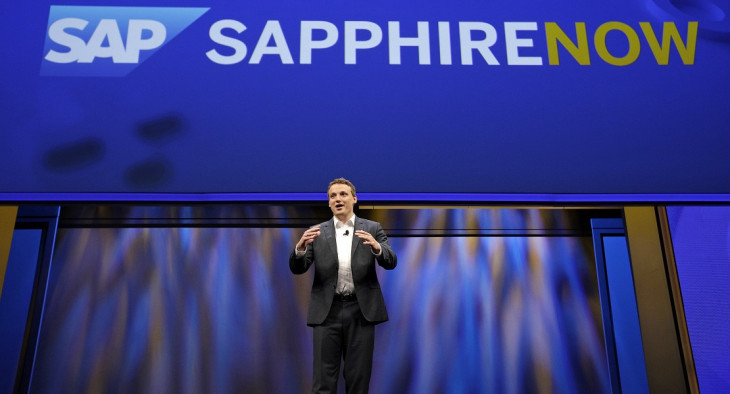 Christian Klein durante sua aparição no Sapphire Now em 2019. Foto: SAP.