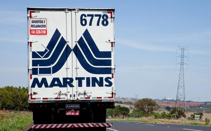 Caminhão do Martins. Foto: DIvulgação.