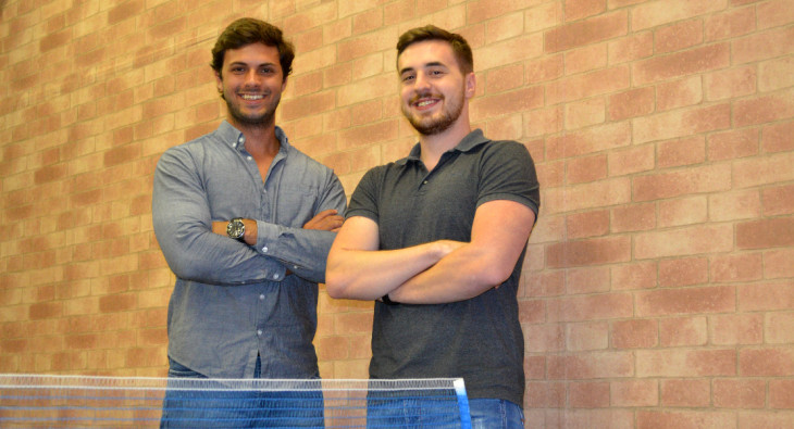 Victor Dellorto e Lucas Braum, cofundadores da Deskfy. Foto: divulgação.