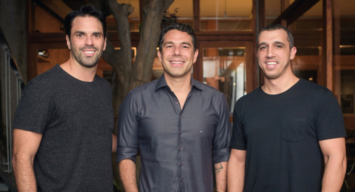 Raphael Pinho, Marcos Buaiz e Rafael Coca, fundadores da Spark. Foto: divulgação.