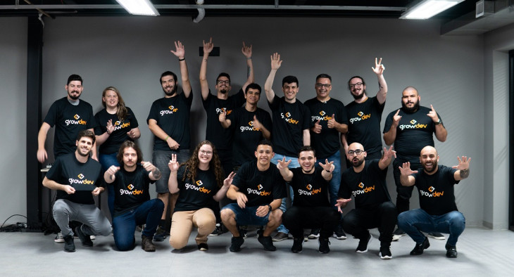 Equipe da Growdev. Empresa está apostando no modelo ISA.