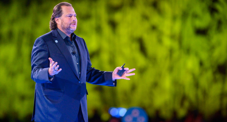 Marc Benioff optou por sair de fininho. Foto: Divulgação, Salesforce.