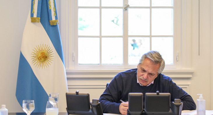 Decreto foi assinado pelo presidente argentino Alberto Fernandez. Foto: Casa Rosada.
