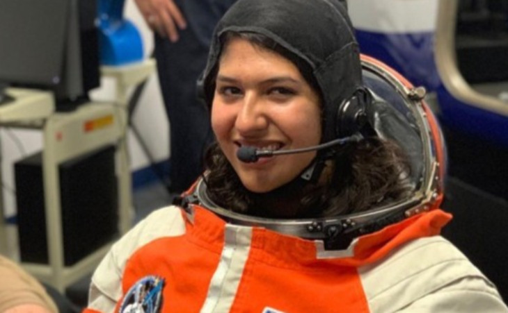 Andressa Ojeda, astronauta em treinamento. Foto: divulgação.
